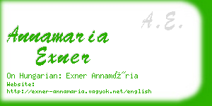 annamaria exner business card